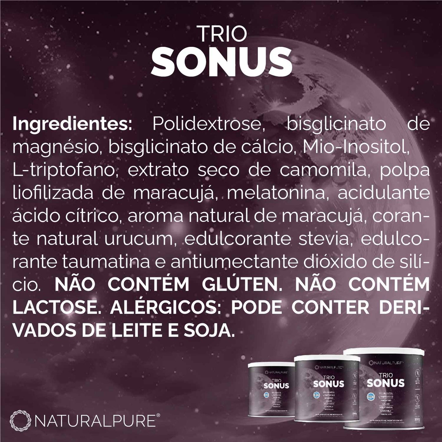 TRIO SONUS 150G - LATA ROXA